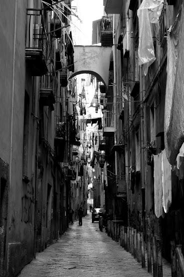 typical street in Naples