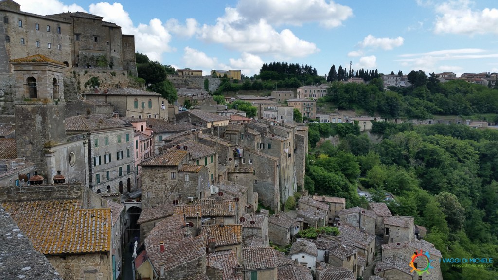 Sorano's view from the Masso Leopoldino