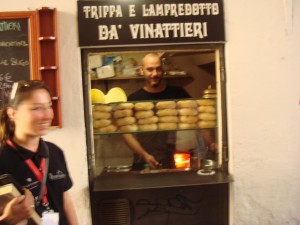 Lampredotto street food stand