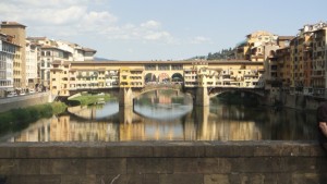 Ponte Vecchio view, by bike