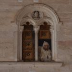 Chiesa di Santa Maria della Grazie - 1490 wall painting by Jacopino De Mottis "Carthusian Lay Brother Overlooking"