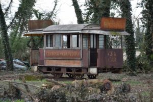 An old railway car - just outside the Certosa