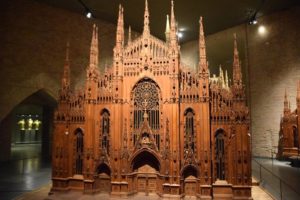 Museum: Model of the Duomo, linden wood and Walnut