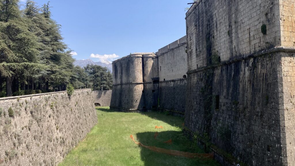 A view of Spanish Fortress at L'Aquila